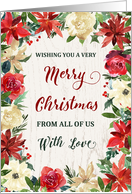 Rustic Winter Flowers from Group Merry Christmas card