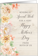 Pastel Watercolor Flowers Happy Mother’s Day from Couple card