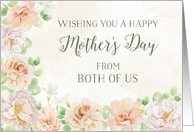Pastel Watercolor Flower Mom Mother’s Day from Son and Daughter in Law card