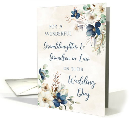 Blue Flowers Granddaughter and her Husband Wedding Day... (1929924)