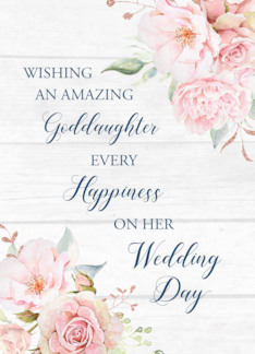 Rustic Pink Floral Goddaughter Wedding Day