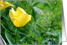 Yellow Flower Thank You Card