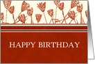 Red Employee Birthday Card