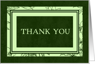 Green Thank You Card