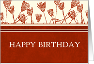 Red Birthday Card