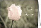 Pink tulip Sympathy card