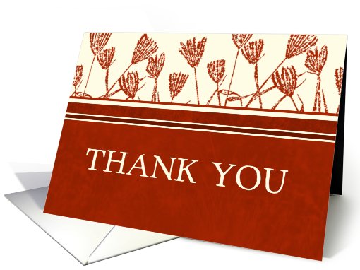 Red thank you card (467896)