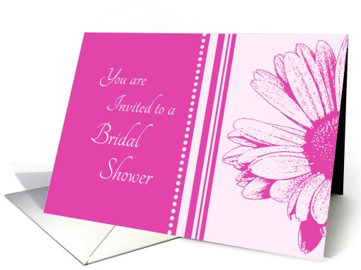 Bridal Shower Invitation - Pink Flower card (468078)