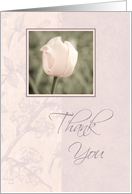 Bridesmaid Thank You - Pink Tulip card
