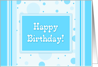 Employee Happy Birthday - Blue Dots card