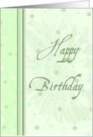 Green Dots Birthday Card