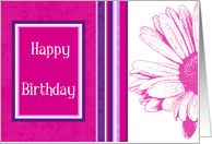 Purple and Pink Birthday Card