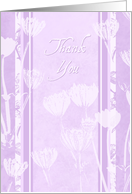 Purple Thank You for being my Bridesmaid Card
