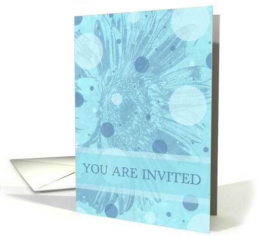 Blue Flower Invitation card (471163)