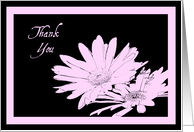 Pink Flowers Thank You Bridesmaid Card