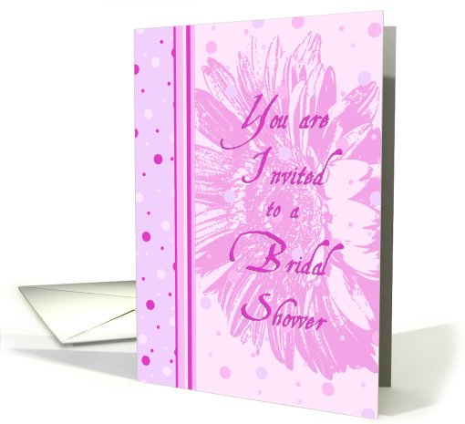 Pink Dots Bridal Shower Invitation card (471771)
