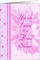Pink Dots Bridal Shower Invitation Card
