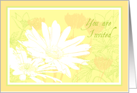 Flowers Invitation Card