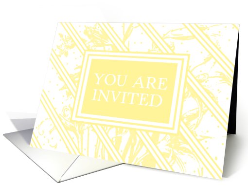 Yellow Stripes Invitation card (475223)