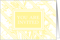 Yellow Stripes Invitation Card