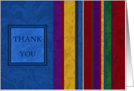 Stripes Thank You Card