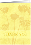 Yellow Flowers Thank You Bridesmaid Card