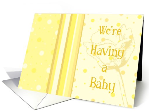 Yellow We're Expecting card (487617)