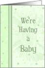 Green We’re Expecting Card