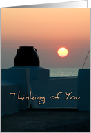 Sunset Thinking of You Card