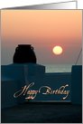 Sunset Happy Birthday Card