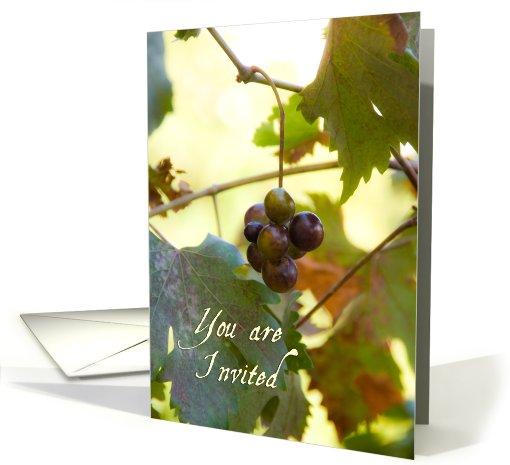 Grapes Invitation card (509697)