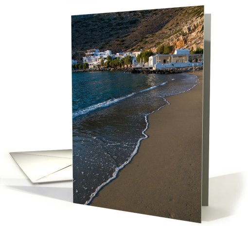 Beach at Sunset Blank card (510253)