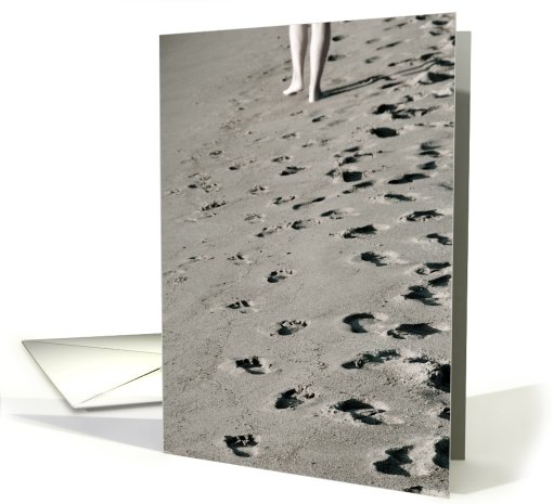 Walking in Sand Blank card (510336)