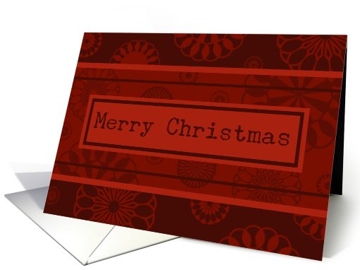 Red Merry Christmas card (519382)