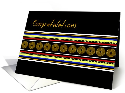 Colorful Congratulations card (532641)