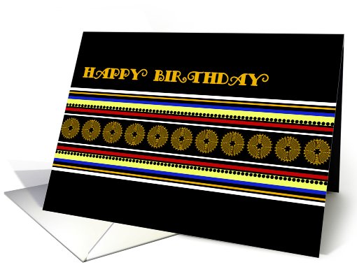 Colorful Happy Birthday card (532642)