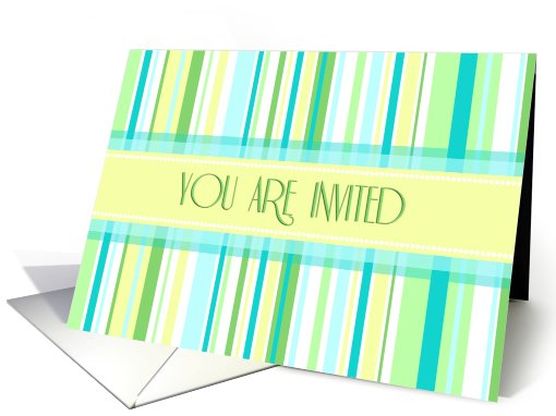 Spring Stripes Invitation card (533563)