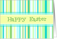 Spring Stripes Happy Easter Card