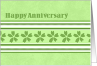 Green Employee Anniversary Card