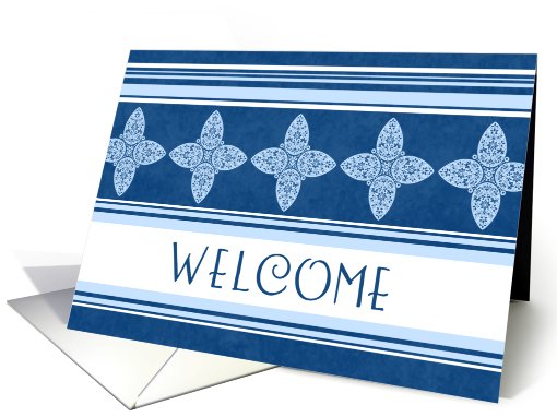 Blue Employee Welcome card (534473)