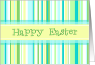 Spring Stripes Business Easter Card
