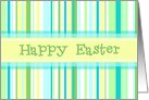 Spring Stripes Business Easter Card