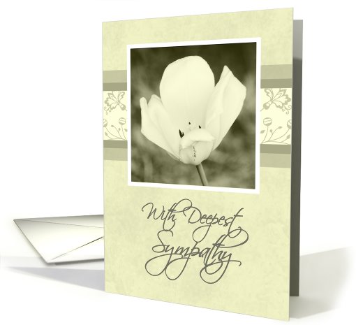 White Flower Business Sympathy card (534769)
