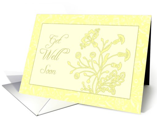 Yellow Get Well from All of Us card (536622)