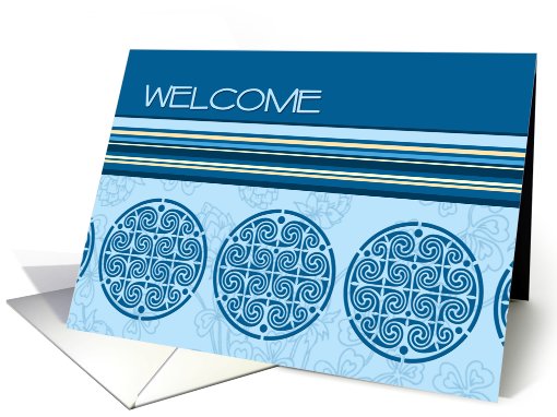Blue New Customer Welcome card (539155)