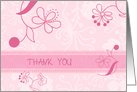 Pink Flowers Thank You for Coming to my Bachelorette Party Card