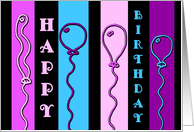 Balloons Kids Birthday Card