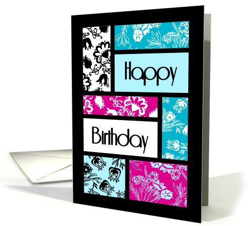 Flowers Birthday card (552385)