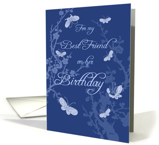 Blue Best Friend Birthday card (554645)