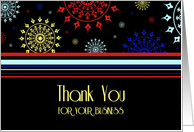 Colorful Business Thank You Card